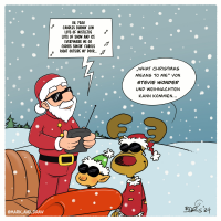 Finish the Cartoon Xmas 2024 Edition - Stevie Wonder