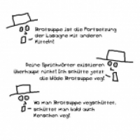 Menschen und Sprache