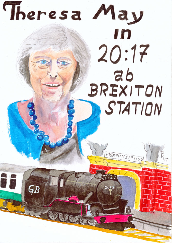 Karrikatur: Theresa May 1