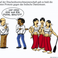 Das indische Drachenbootteam