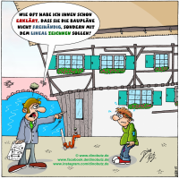 Regionaler Cartoon