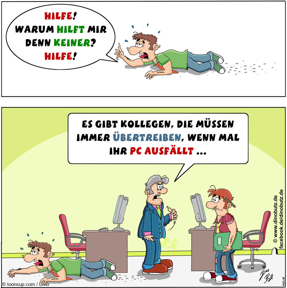 Comic: Wer kann helfen? 1