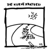 die Kurve kratzen