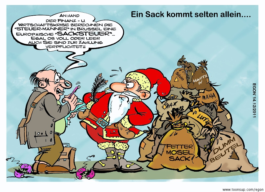 Cartoon: EU-Sacksteuer 1