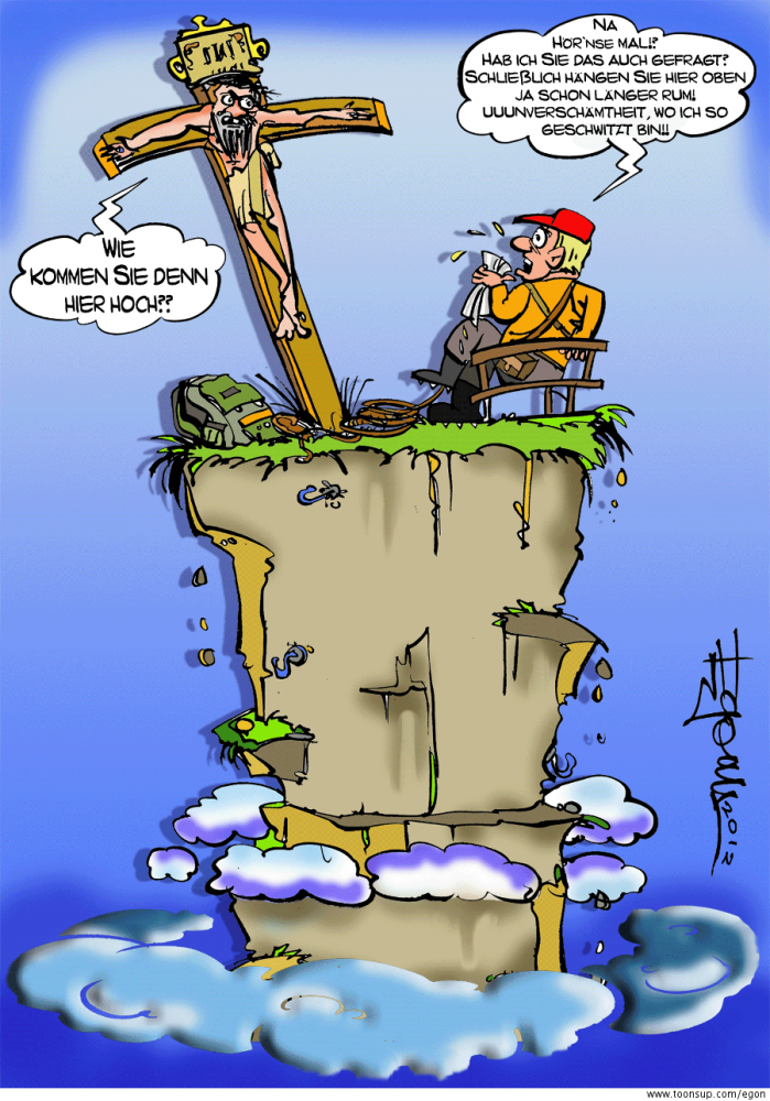 Cartoon: BerggipfelKonversation 1