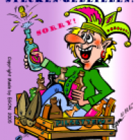 Rosenmontagsentschuldigungskarte