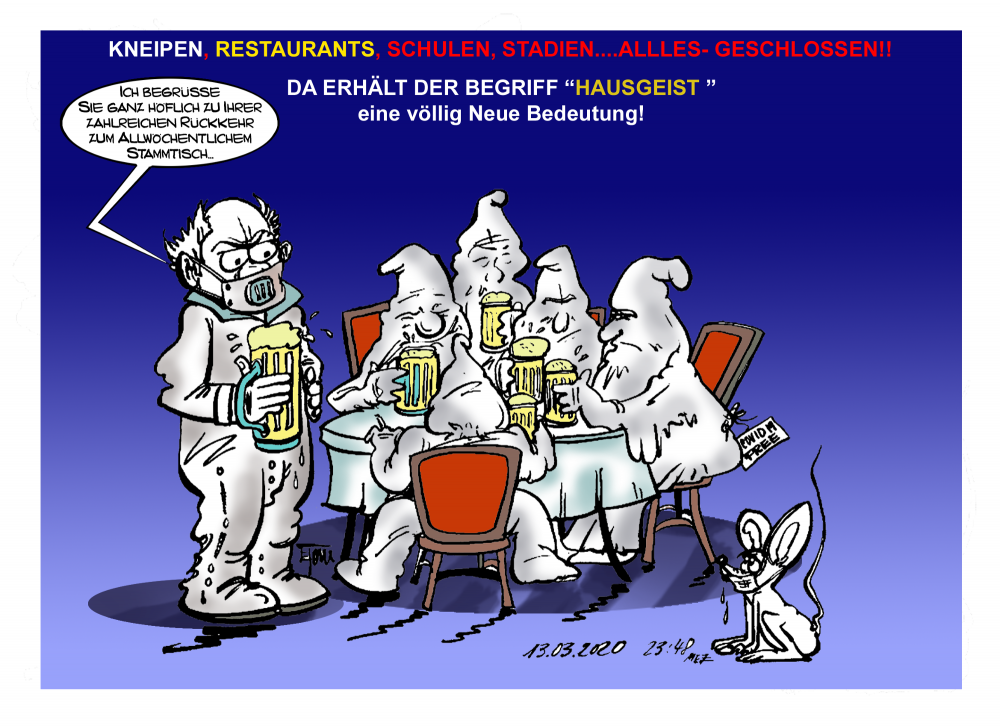 Cartoon: Hausgeist 1