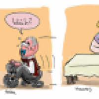 Ungezogener Herr Ober