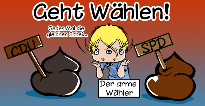 Cartoon: Geh Wählen! 1