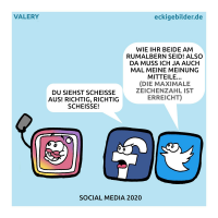 Social Media Cartoon