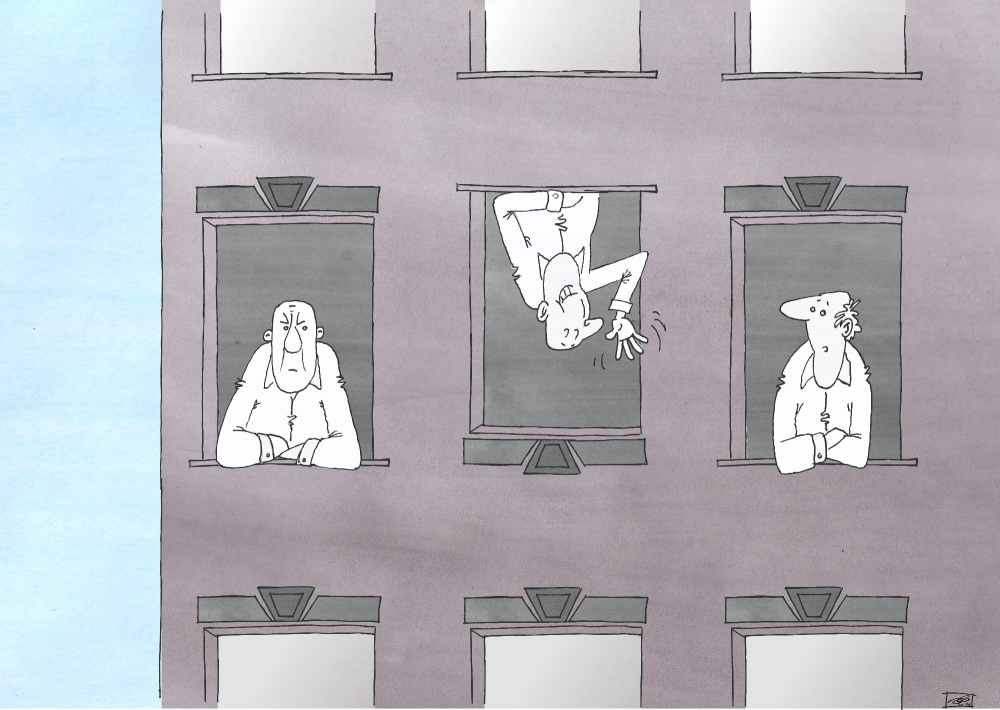 Cartoon: Nachbarn 1