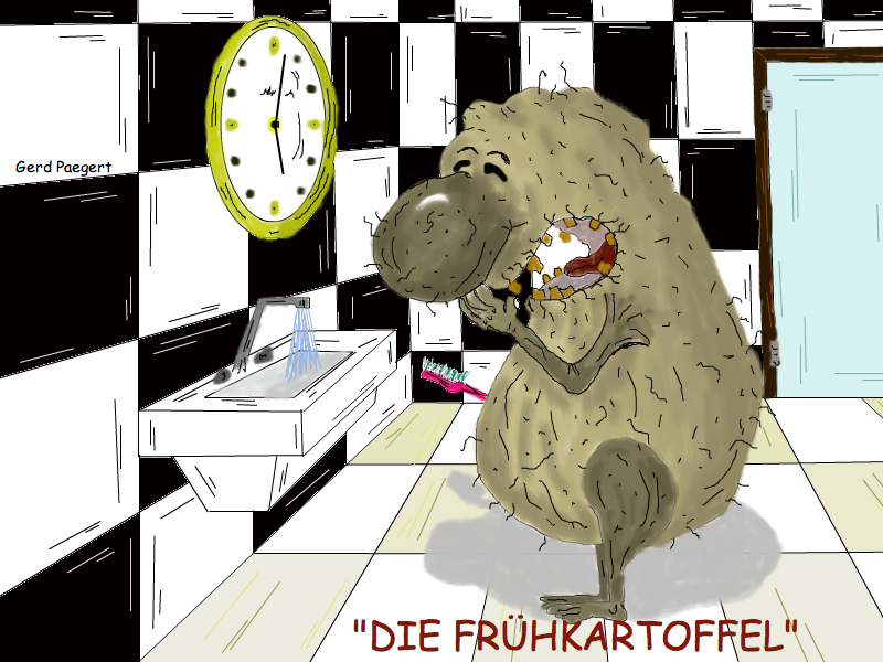 Cartoon: 'Die Frühkartoffel' 1