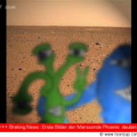 Erste Bilder von der Marssonde 'Phönix'