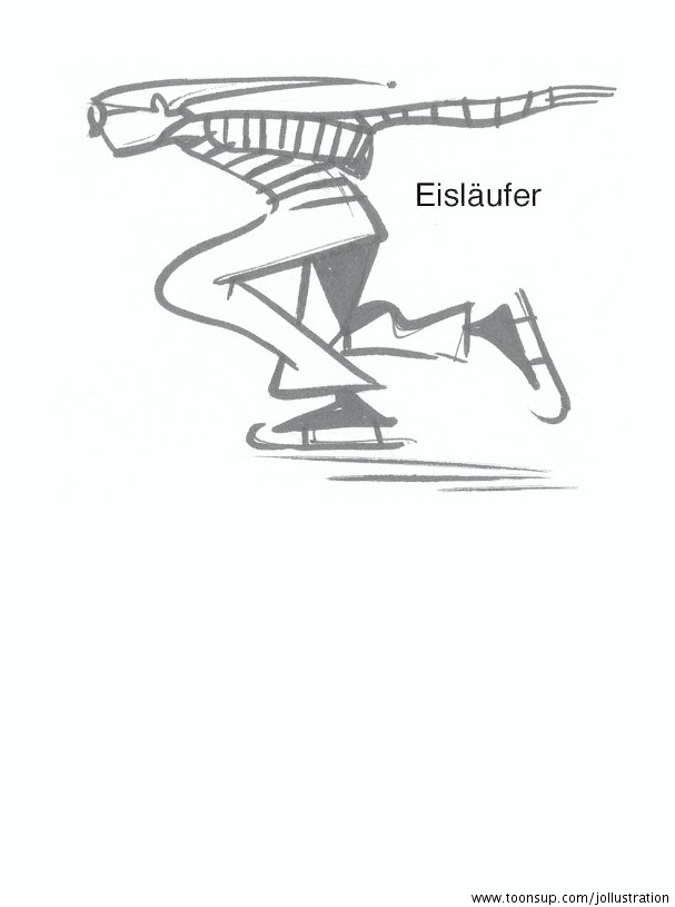 Cartoon: Eisläufer 1