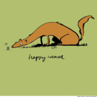 happy weasel