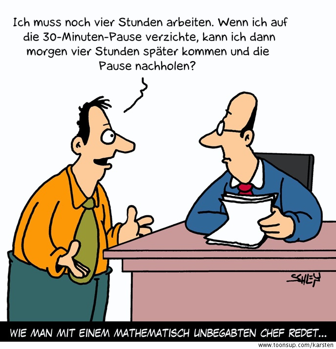 Cartoon: Mathematik 1