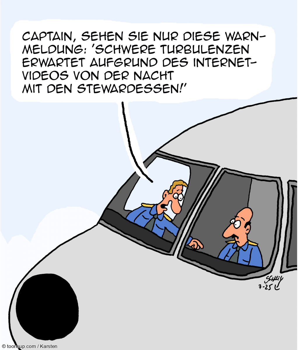 Cartoon: Turbulenzen 1