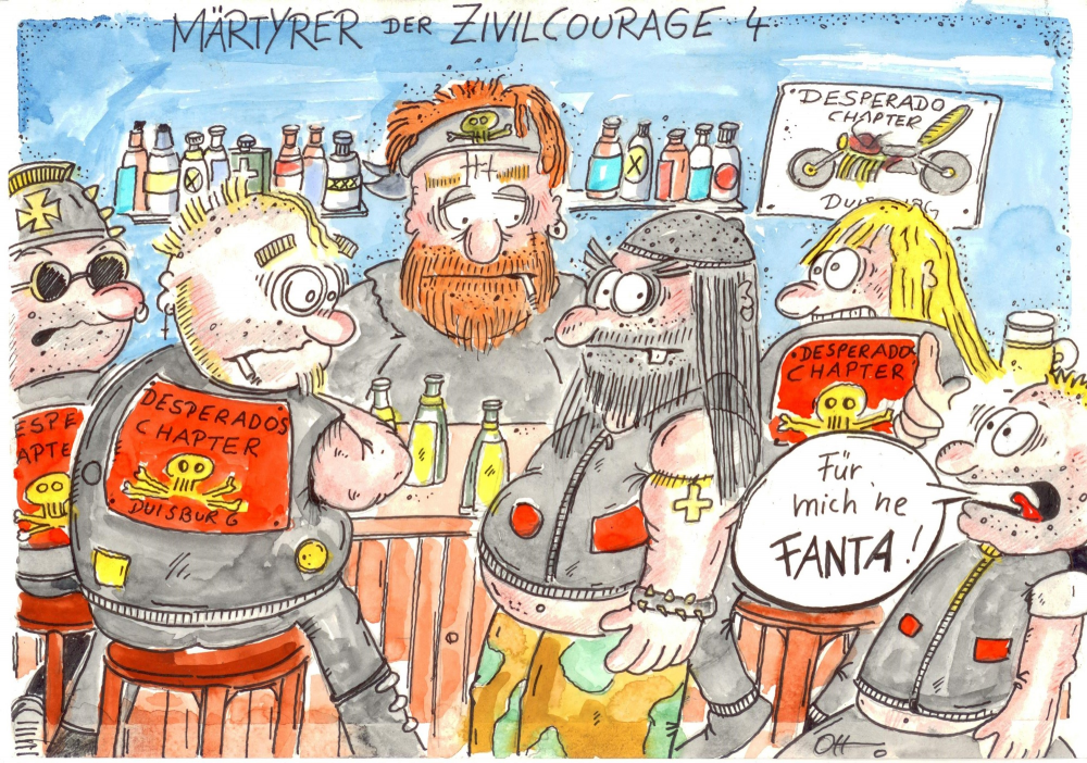 Cartoon: Märtyrer der Zivilcourage 1