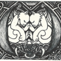 KaKAO-Karte Nr. 023 - Zwo BlackWinged Felidae 4Neos Temple