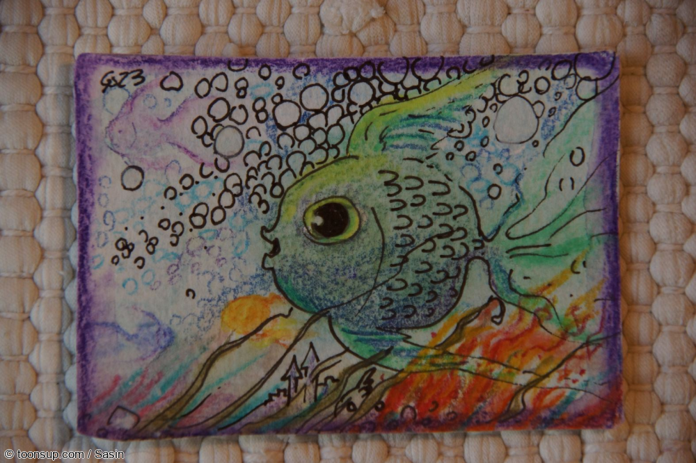 Photo: KaKAO-Karten "Juggling Mouse" 'n "Fish with fish" von Genie 4