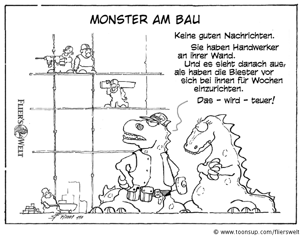 Cartoon: Monster am Bau 2