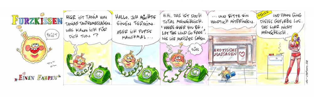 Comic: Furzkissen - Einen fahren 1
