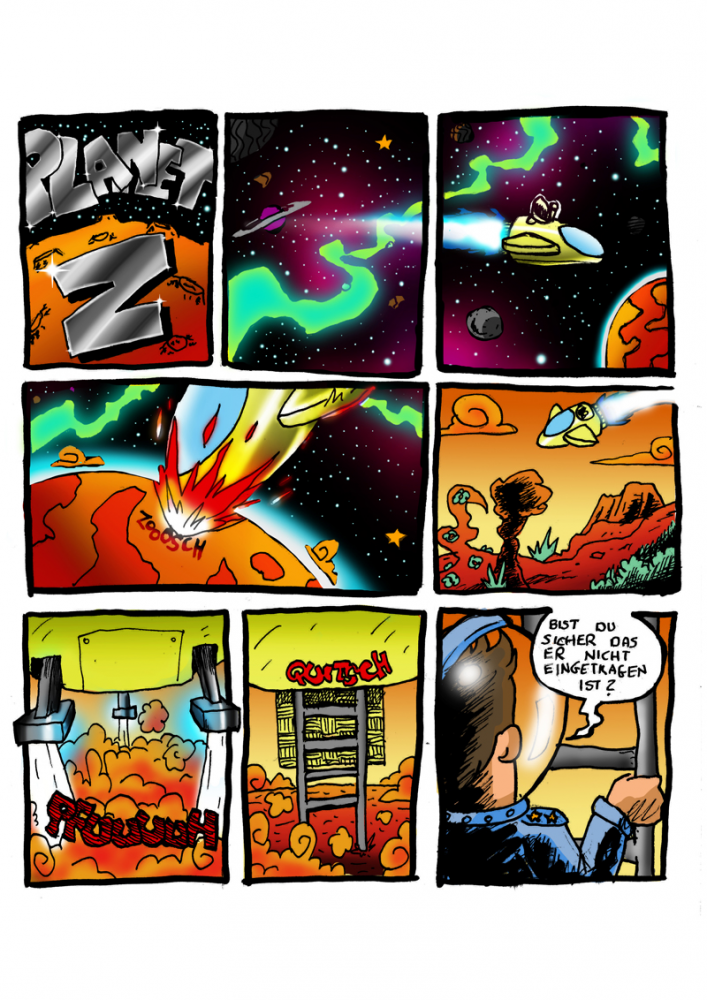 Comic: PLANET Z in Farbe 1