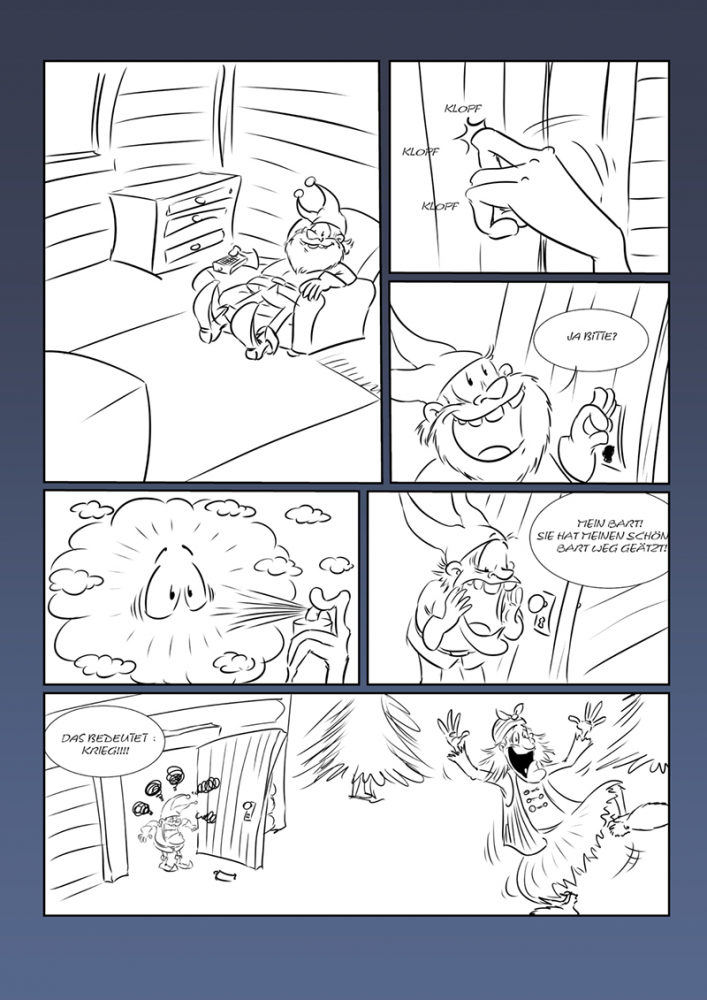 Comic: ART BATTLE RUNDE 1 - Bommel vs. WizardofOs 5