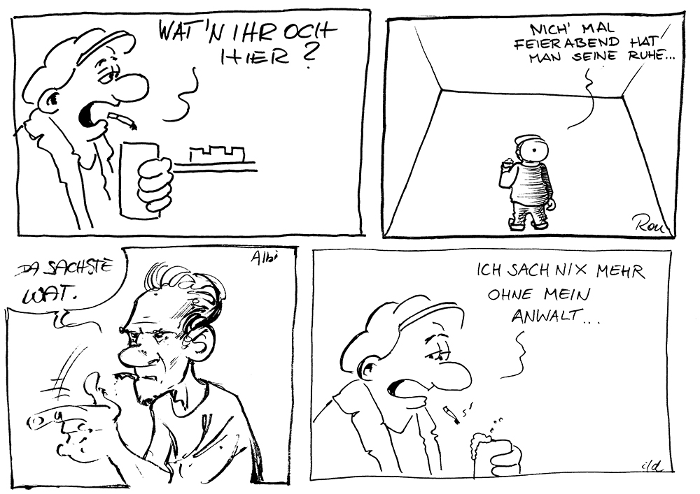 Cartoon: Teamcomics vom Kritzeln in der Stadt 2