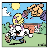 Humpty Dumpty und Ostern