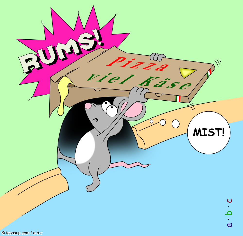 Cartoon: Pizzamaus 1