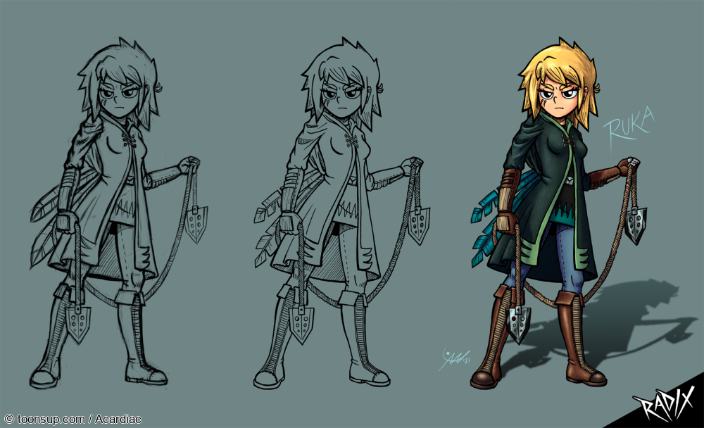 Concept Art / Character Design: Ruka - Character Artwork 2021 2