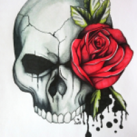Die tote Rose.