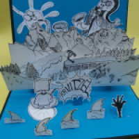 Riesen Popup KaKAO Karte für den TU Kalender 2022