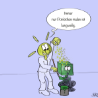 Pünktchen malen ist doch langweilig!