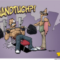 Zeichnung für ein Fitness-Studio