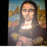 mona lisa (auf leinwand)