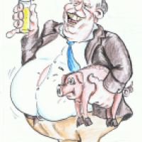 Caricature Reiner Calmund
