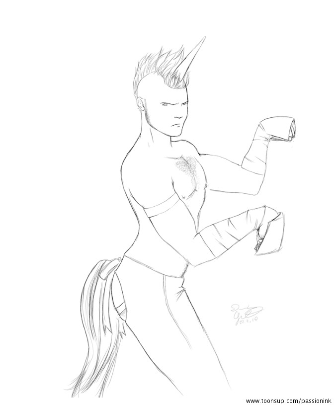 Concept Art / Character Design: Das männliche rosa ! 1