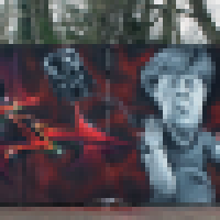 Merkel destroys Darth Vader-Wall