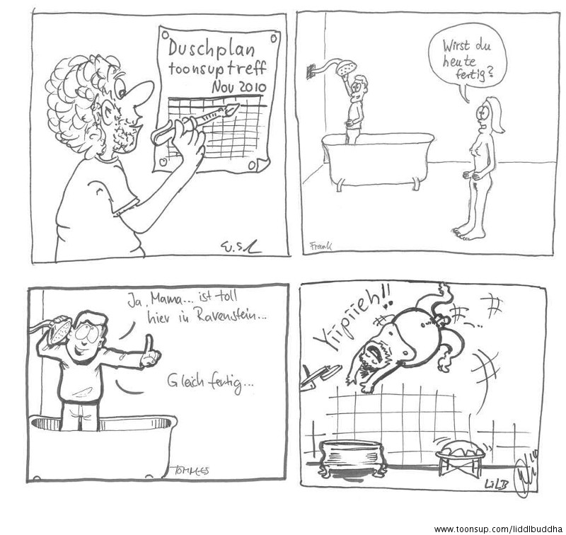 Comic: Duschplan in Ravenstein 2010 1