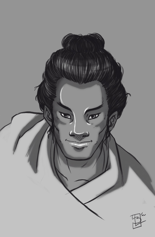 Illustration: Ein Typ im Kimono... 1