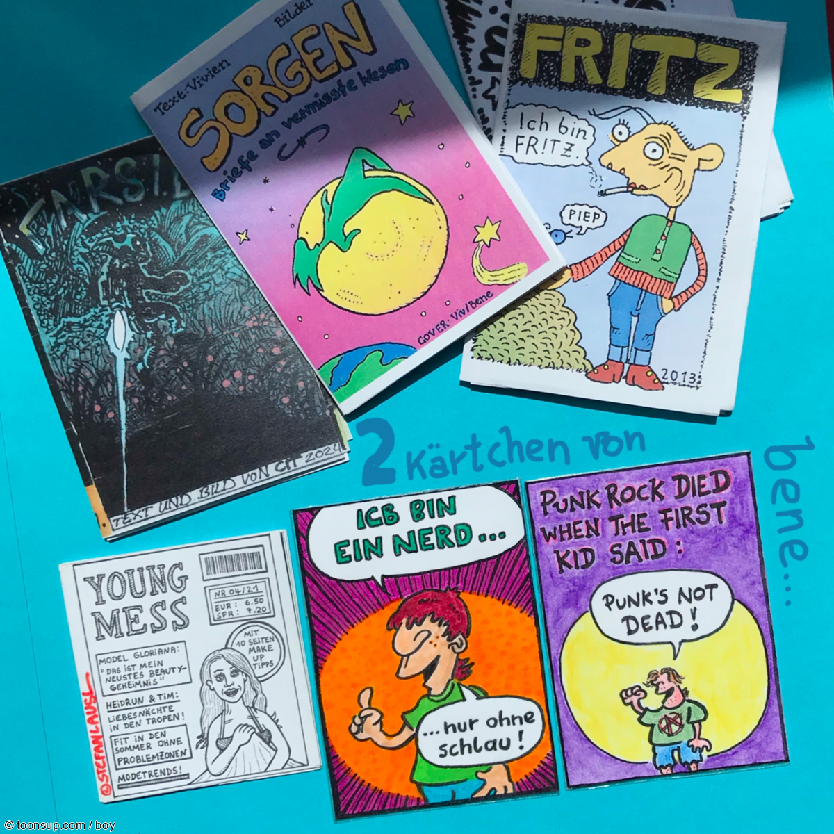 Illustration: KAKAO-Karten Tausch fine boy bene 5