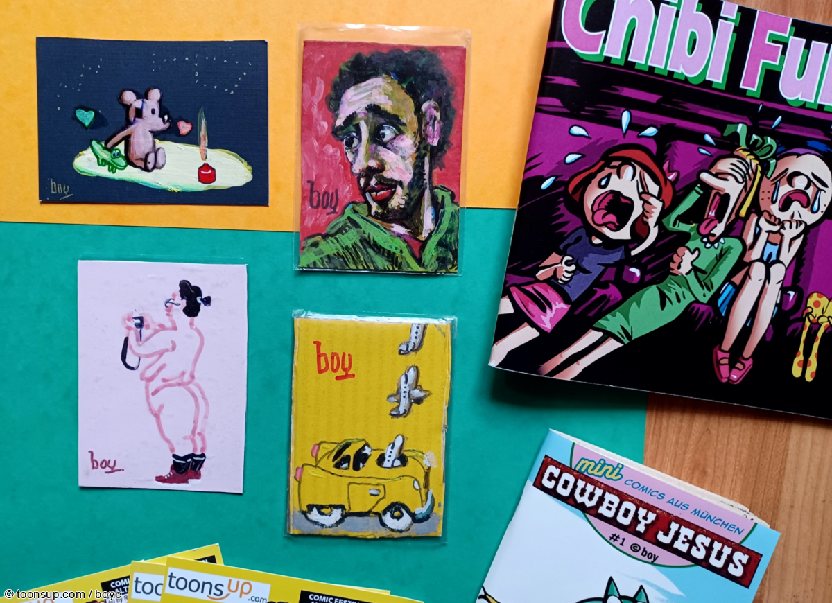 Illustration: KAKAO-Karten Tausch fine boy bene 4