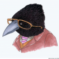 Schlauer Vogel