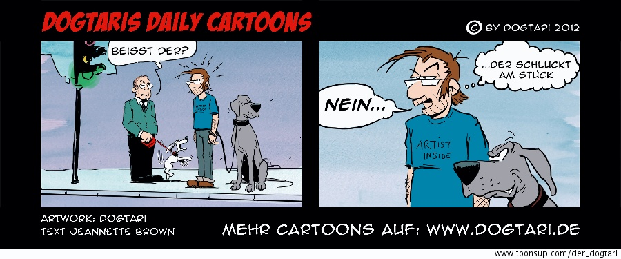 Cartoon: Beisst der? 1