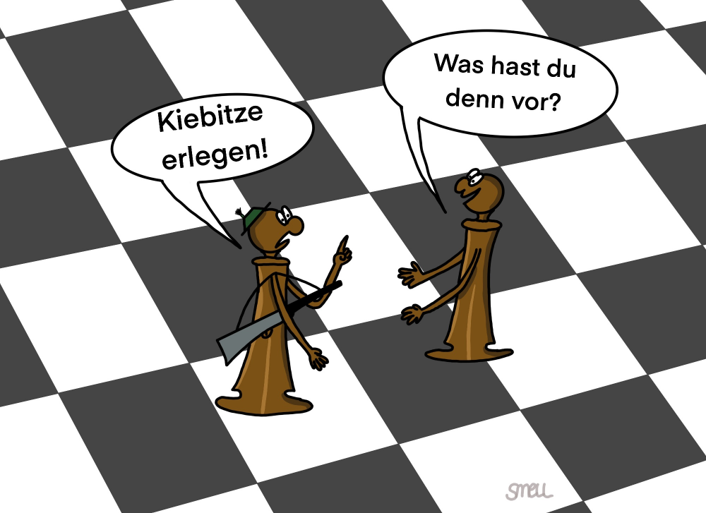 Cartoon: Kiebitze erlegen 1