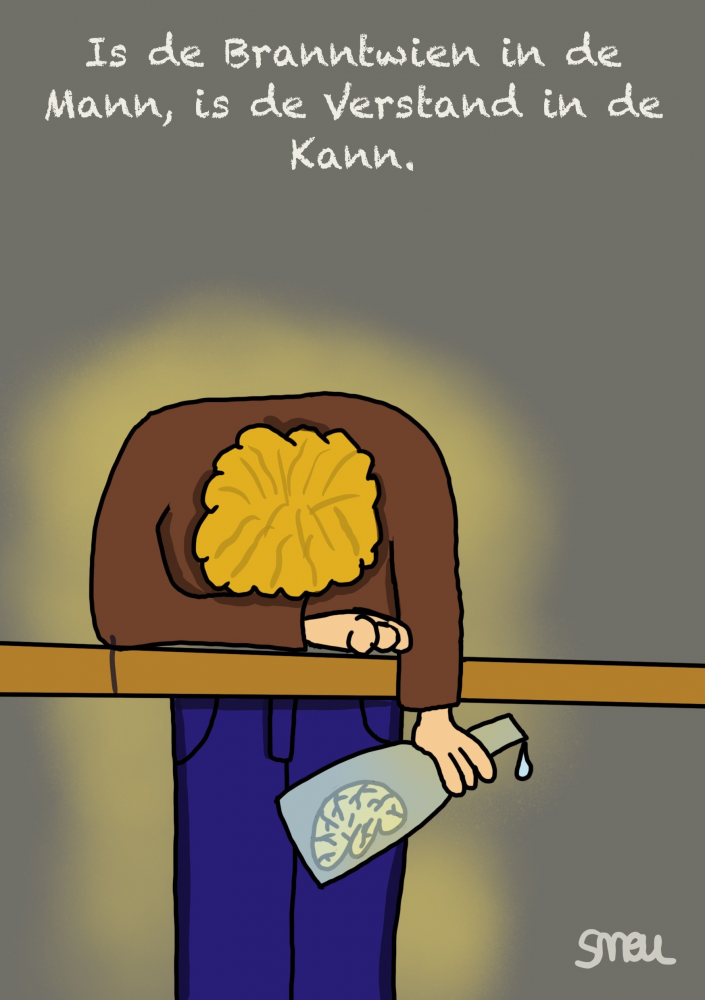 Cartoon: Brantwein 1