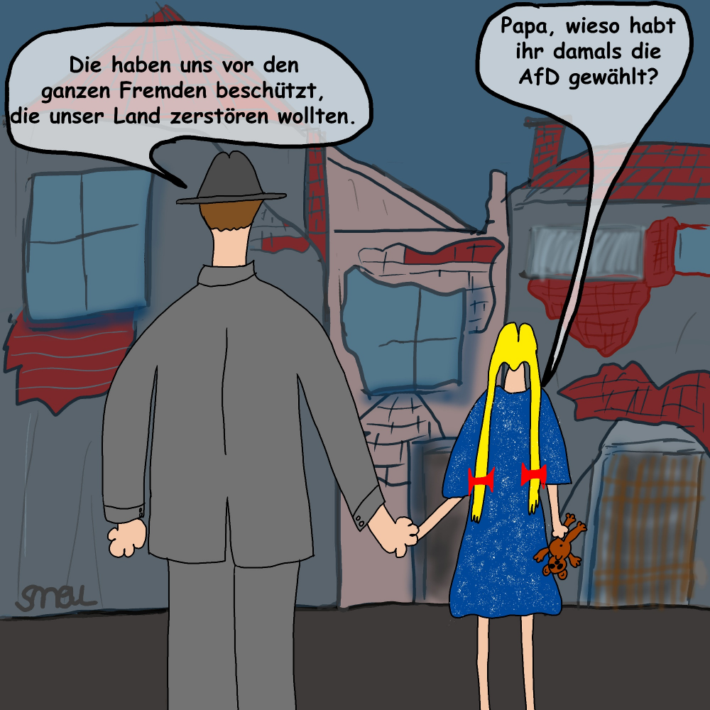 Cartoon: AfD Wähler 1