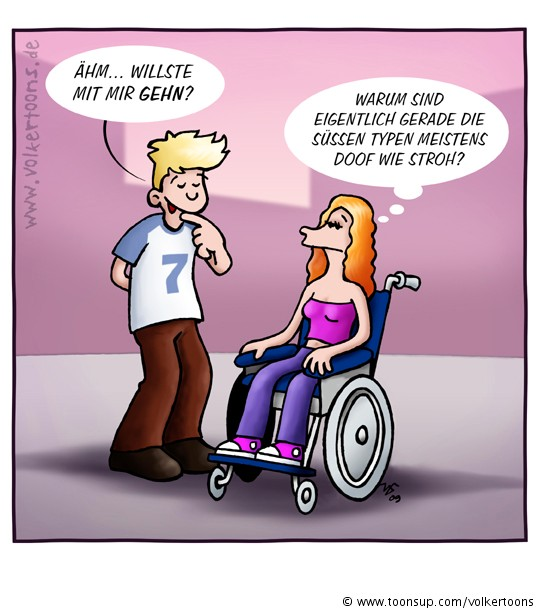 Cartoon: Willst du mit mir gehn? 1